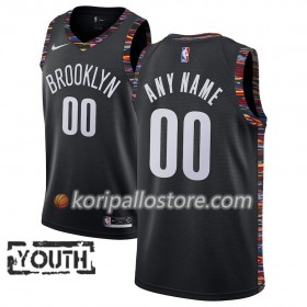 Brooklyn Nets Custom 2018-19 Nike City Edition Musta Lasten Pelipaidat Swingman